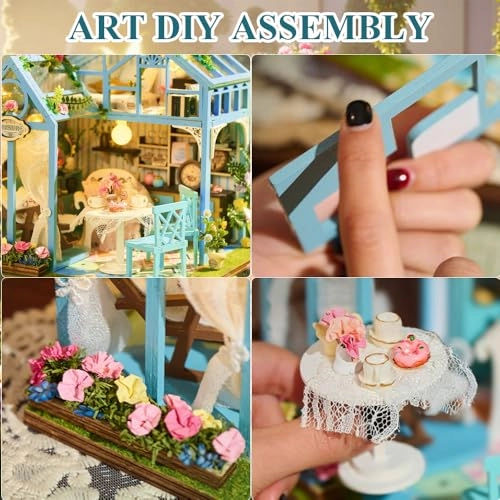 DIY miniature house dollhouse - Dream of flowers