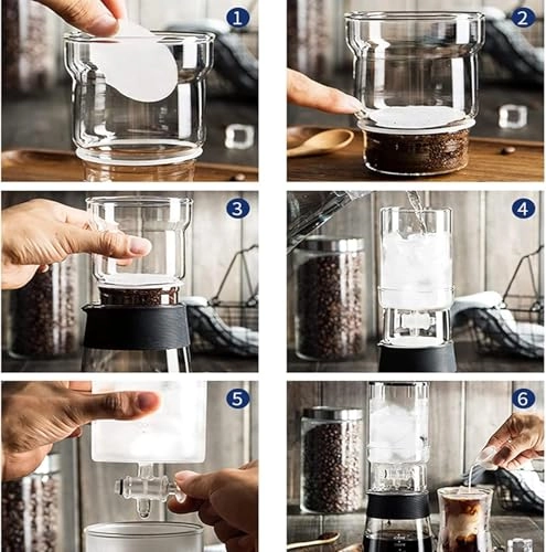 Ice drip coffee pot - 400ML Adjustable Rate Dripper