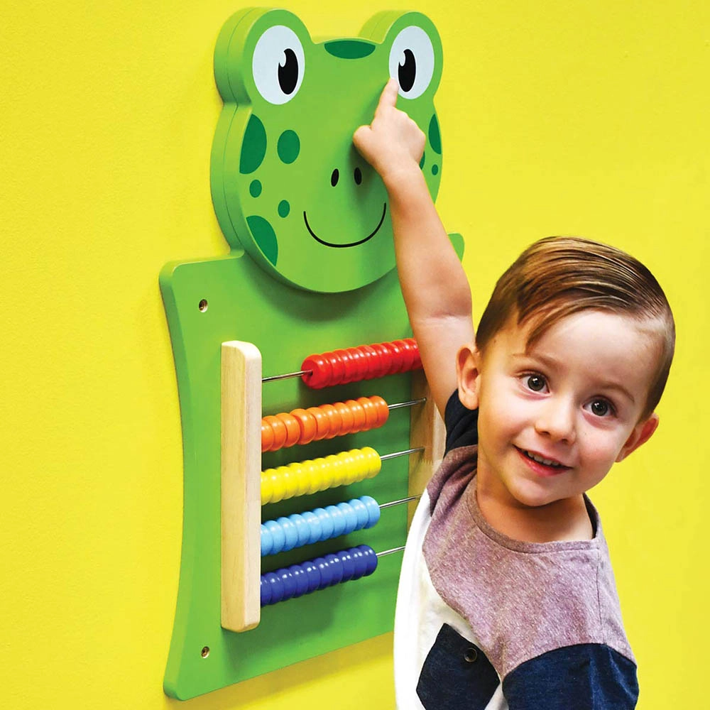 Animal Wall Toy Panels - Frog Abacus - Suitable for 3 years and above