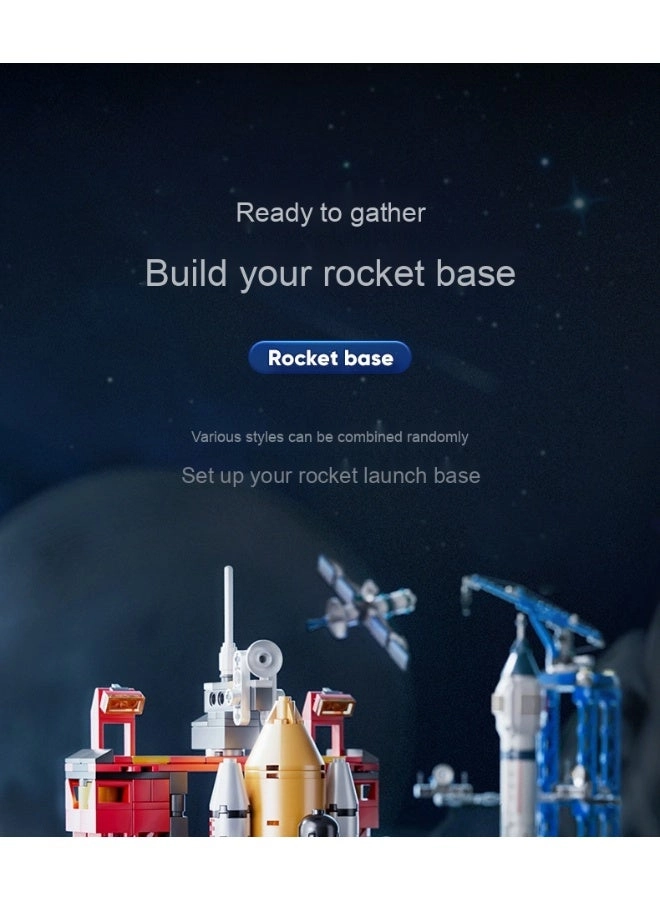 8858 spacecraft + 8859 rocket - spacecraft 508pcs