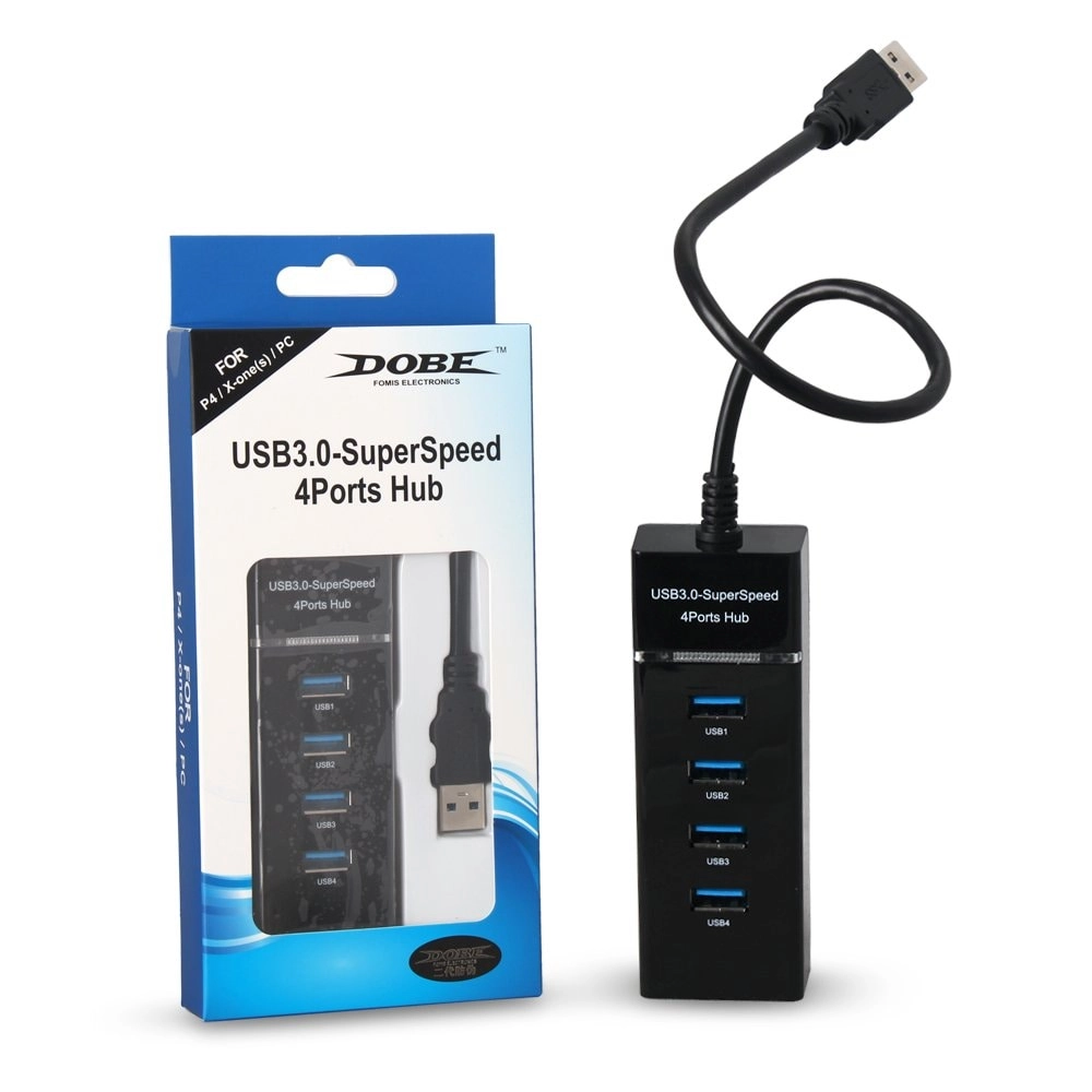 Dobe USB Hub - 4-Port USB 3.0 High Speed Splitter