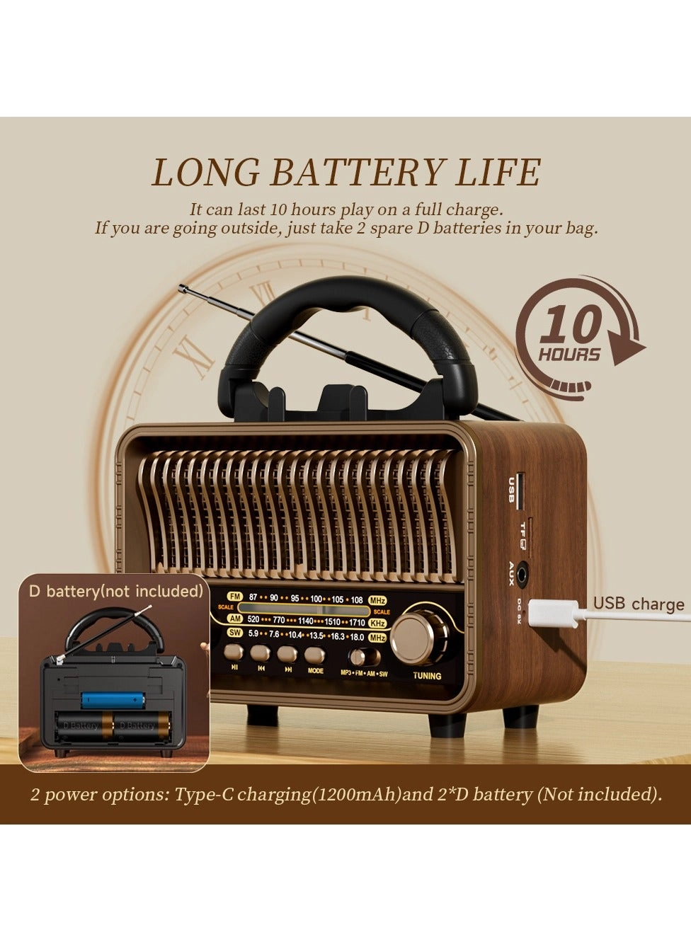 Retro Vintage Radio - Portable Transistor Radio