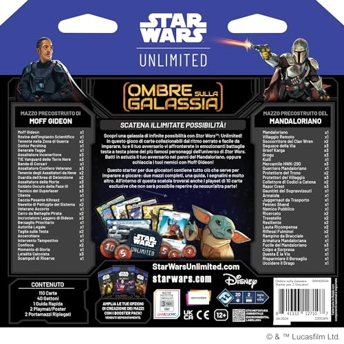 Star Wars: Unlimited TCG Shadows of The Galaxy Starter Set (Italian)