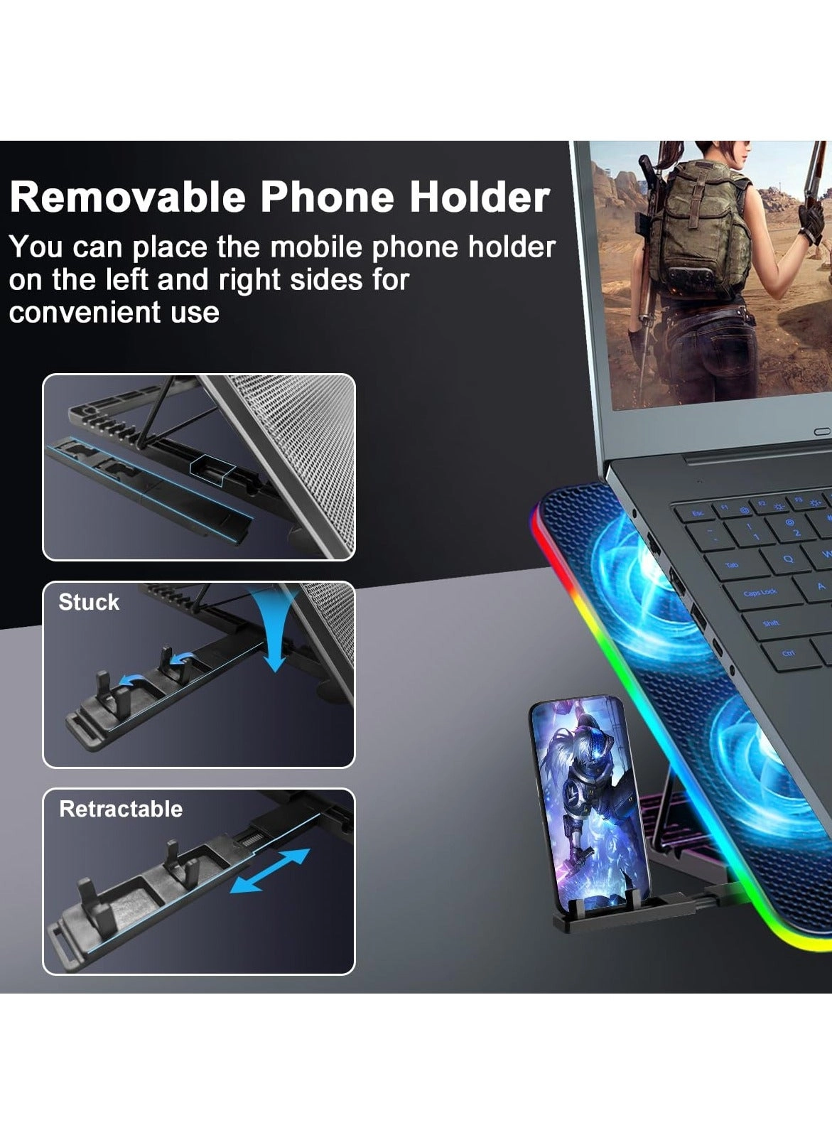 Laptop Cooling Pad - 8 12-17in