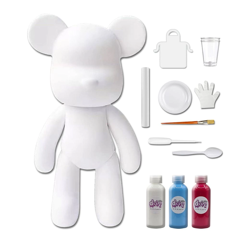 DIY Fluid Paint Bear - Complete Kit 23 cm