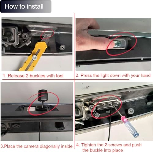 HD IP68 Rear View Camera - Night vision 1280x 720 pixels + 7'' Monitor