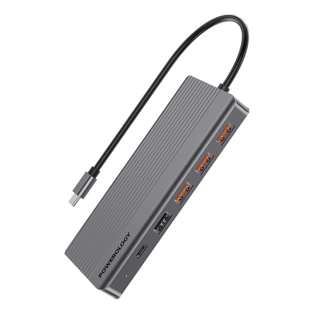 Powerology 13 Port USB-C Hub - USB-C PD100W Input
