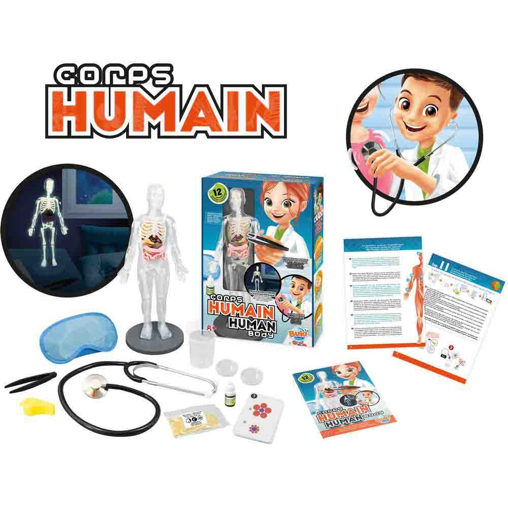Corps Humain Human Body Kit - 12 experiments 8 to 13+ years
