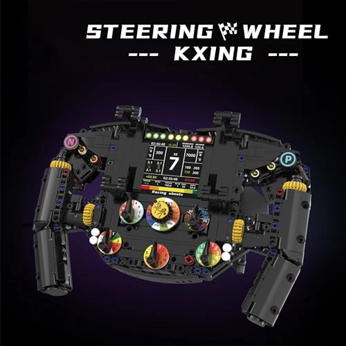 F1 Racing Car Steering Wheel - 833 pcs for ages 6+