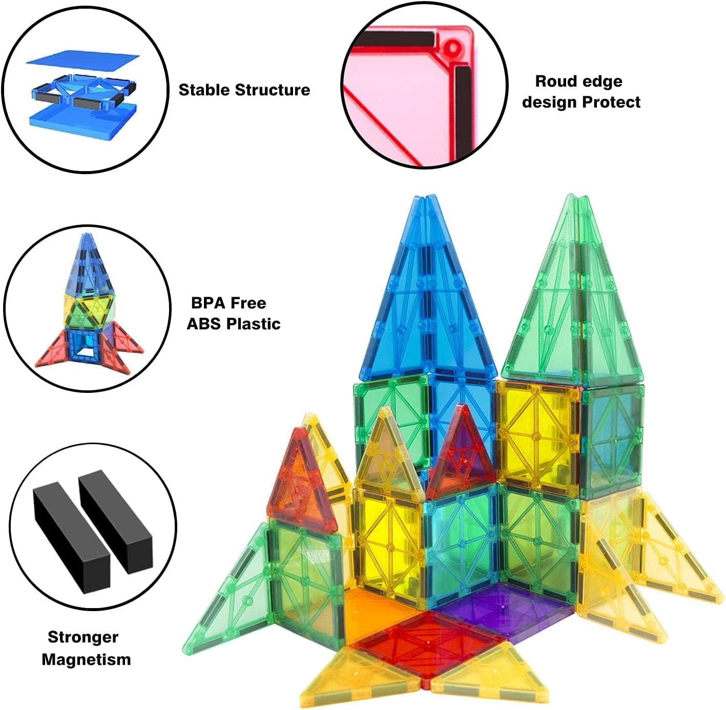 Magnetic Tiles - 26 pcs