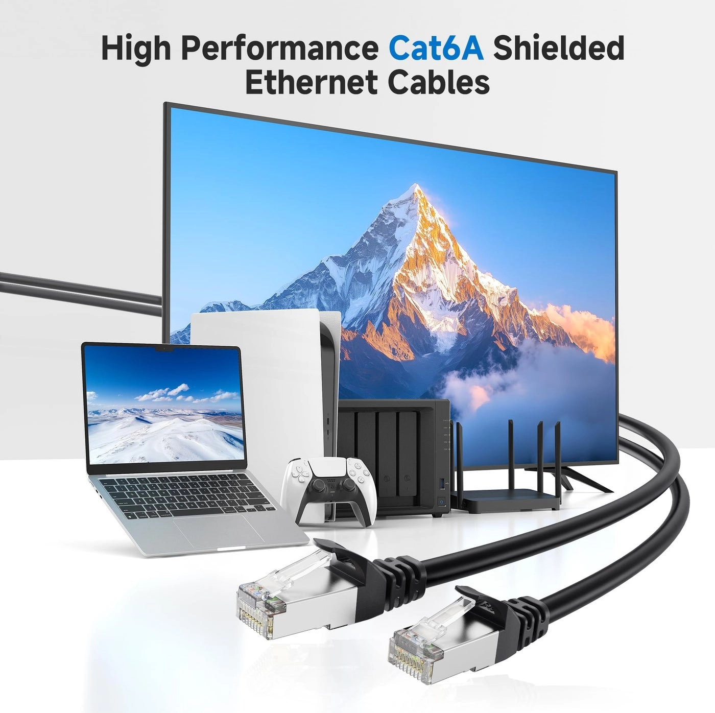 Cat 6A Ethernet Cable - 25ft