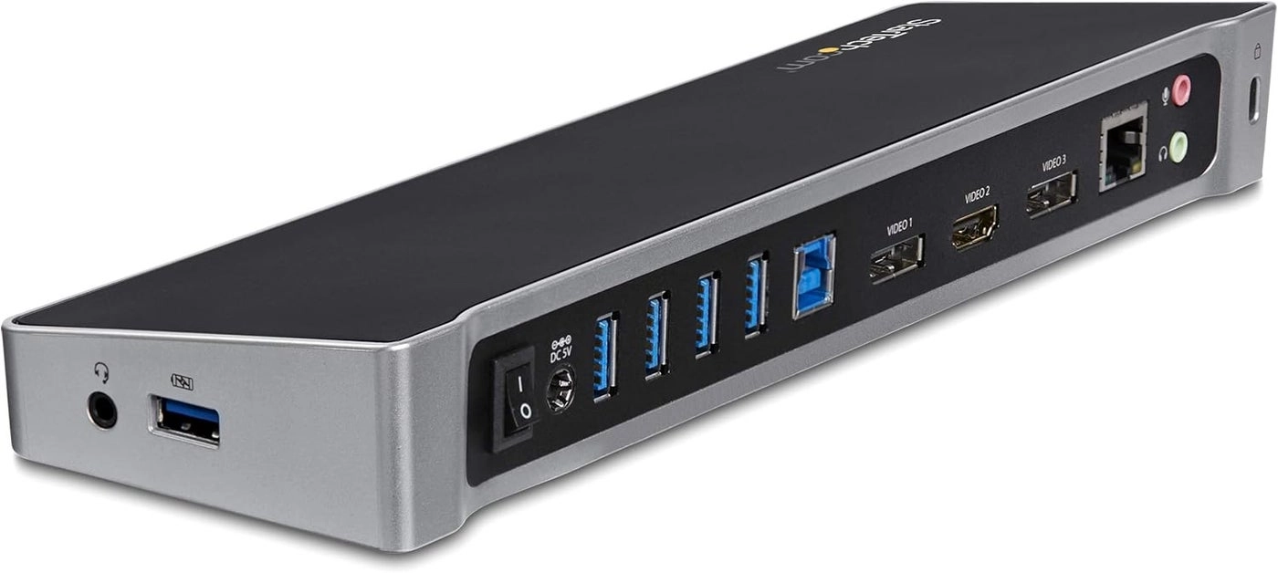 StarTech.com Triple Monitor USB 30 Docking Station - USB 3.0 2x 4K HDMI