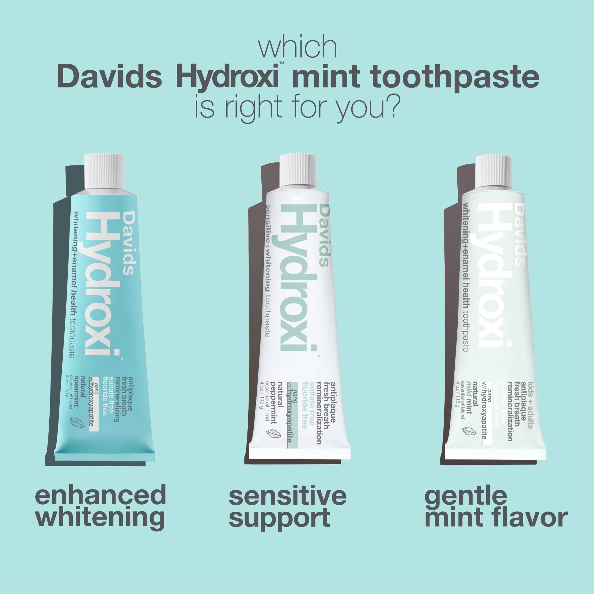Hydroxi Nano Hydroxyapatite Spearmint Toothpaste Adult 4 oz