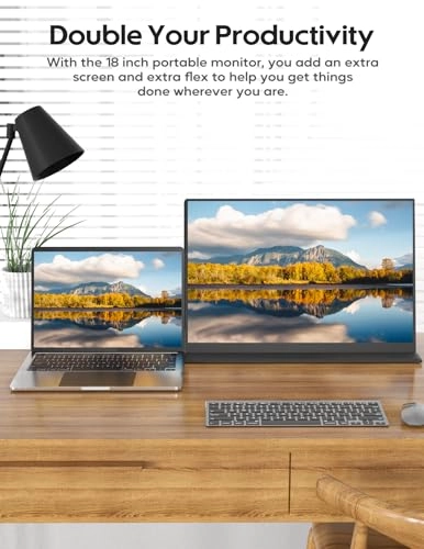 Portable Monitor - OUNSHLI Portable Monitor... 18 Inches 2560x1600