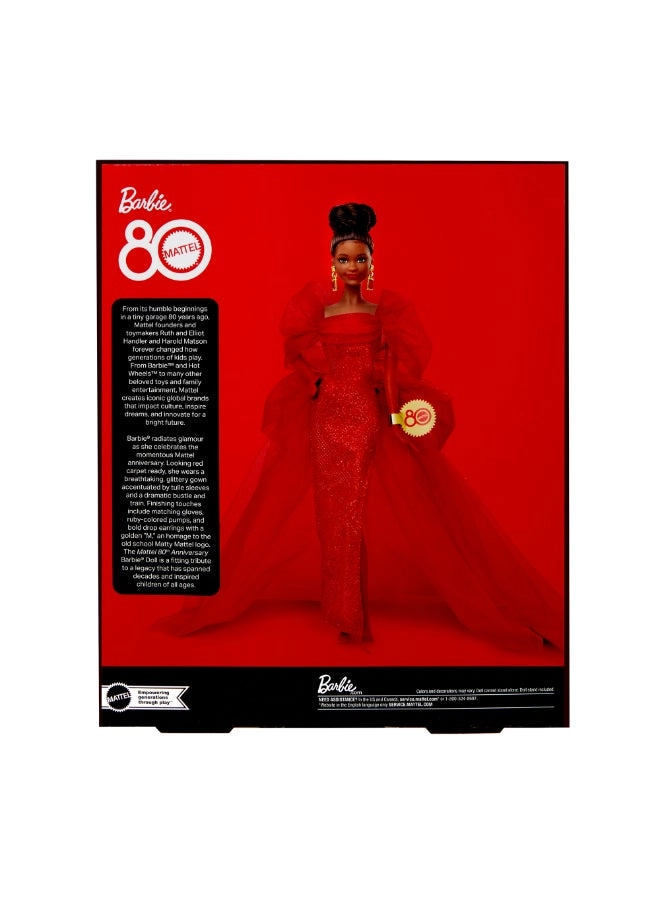 Barbie 80th Anniversary Doll - Brunette Ages 6+