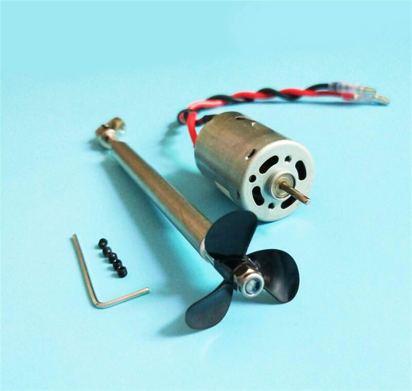 Propeller - 1Pair 4mm + Stainless Steel Shafts + Universal Joint + Paddle Fork + Bushing