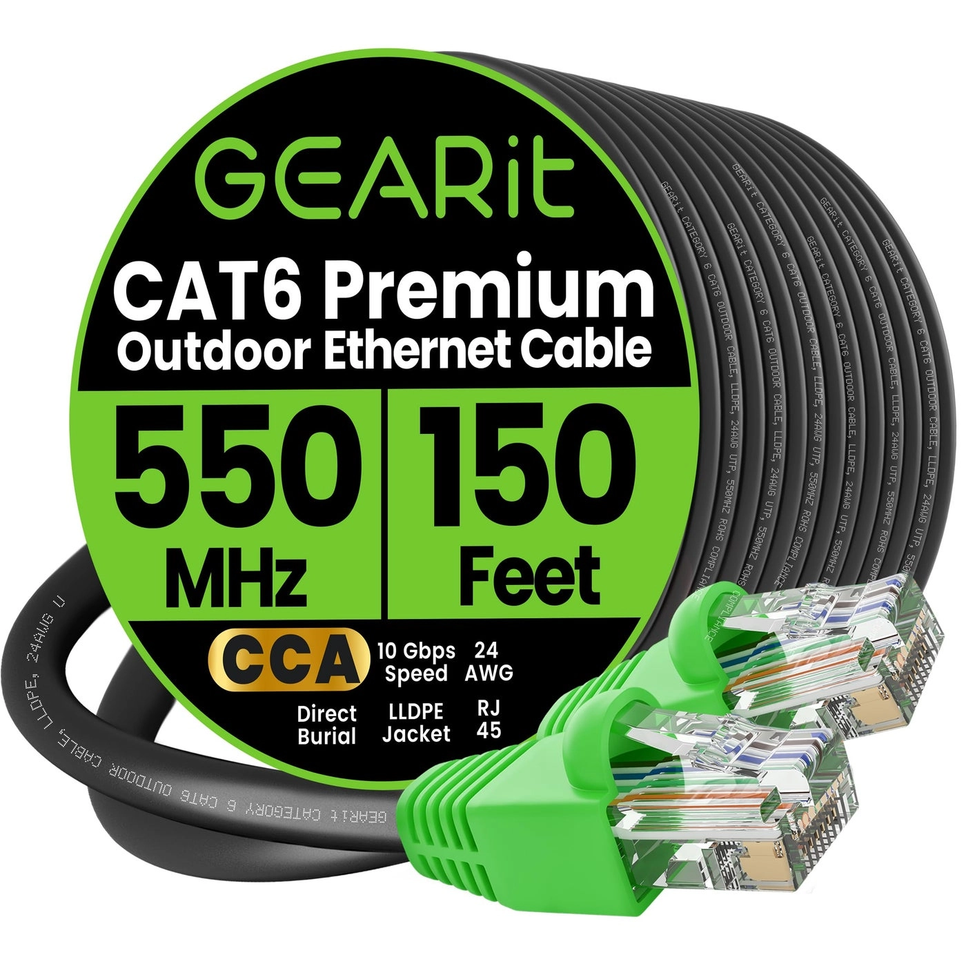 Cat6 Outdoor Ethernet Cable - 150 Feet