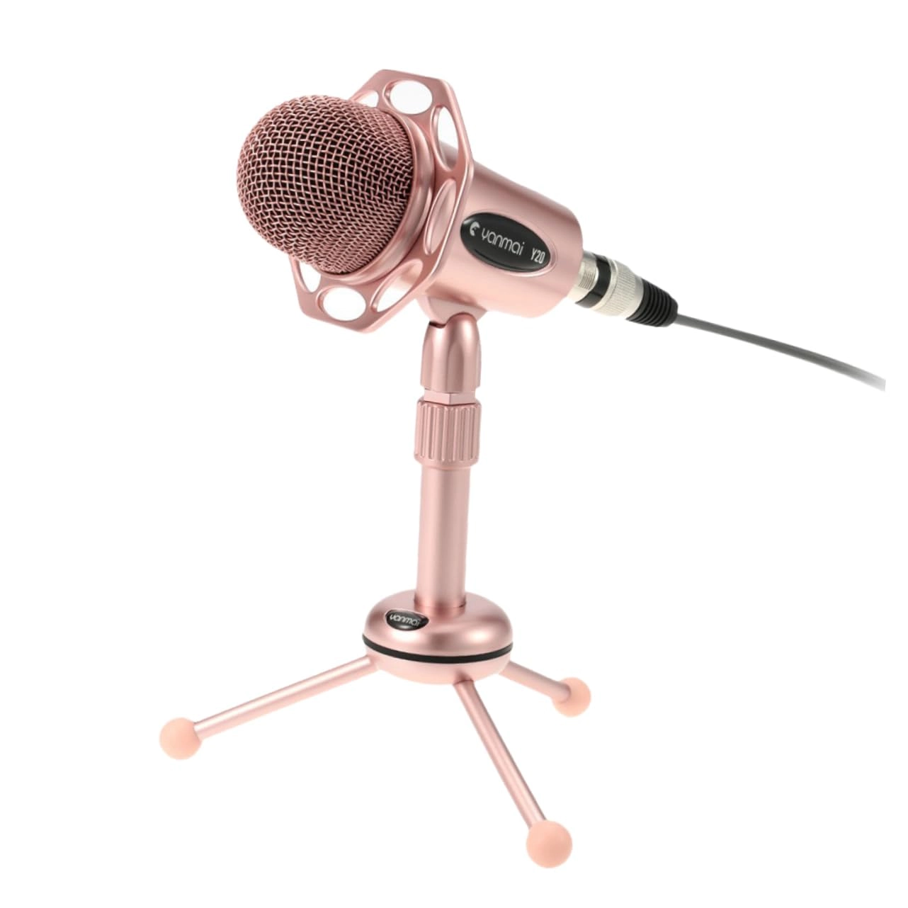 CFYCN Universal Condenser Microphone - Pink USB with Stand