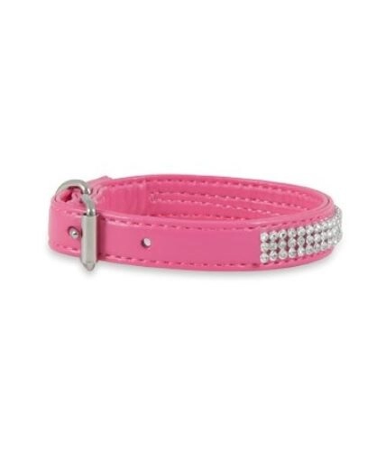 Pet Corner Trading LLC Bling Leather Dog Collar - 5/8" X 14" Dog