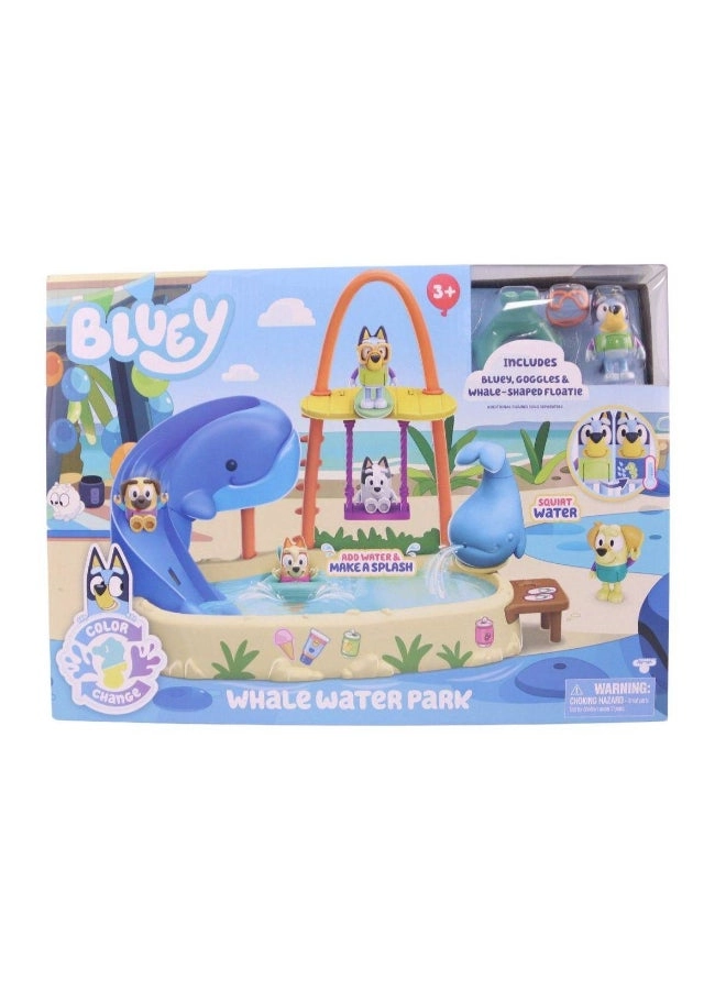 Bluey Color Change Whale Water Park Playset