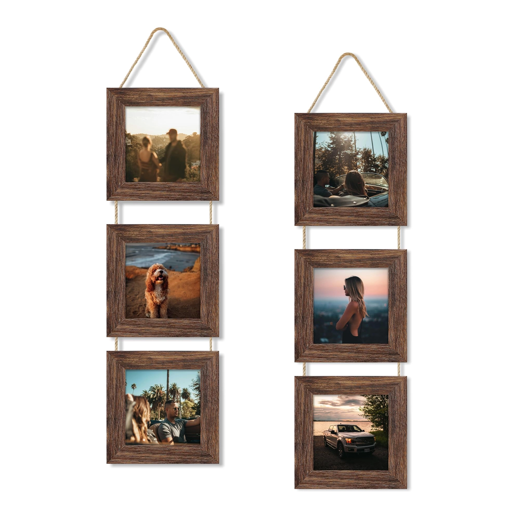 ccdcc Collage Picture Frames - 4x4 in 3 Opening
