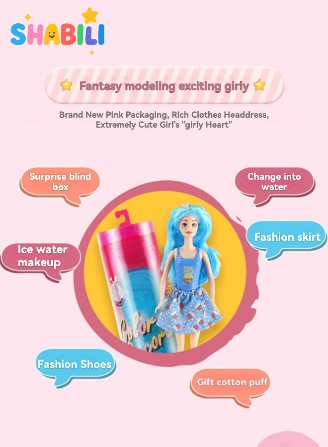 Blind Box Surprise Doll - Color Reveal Makeup Play Ages 3+