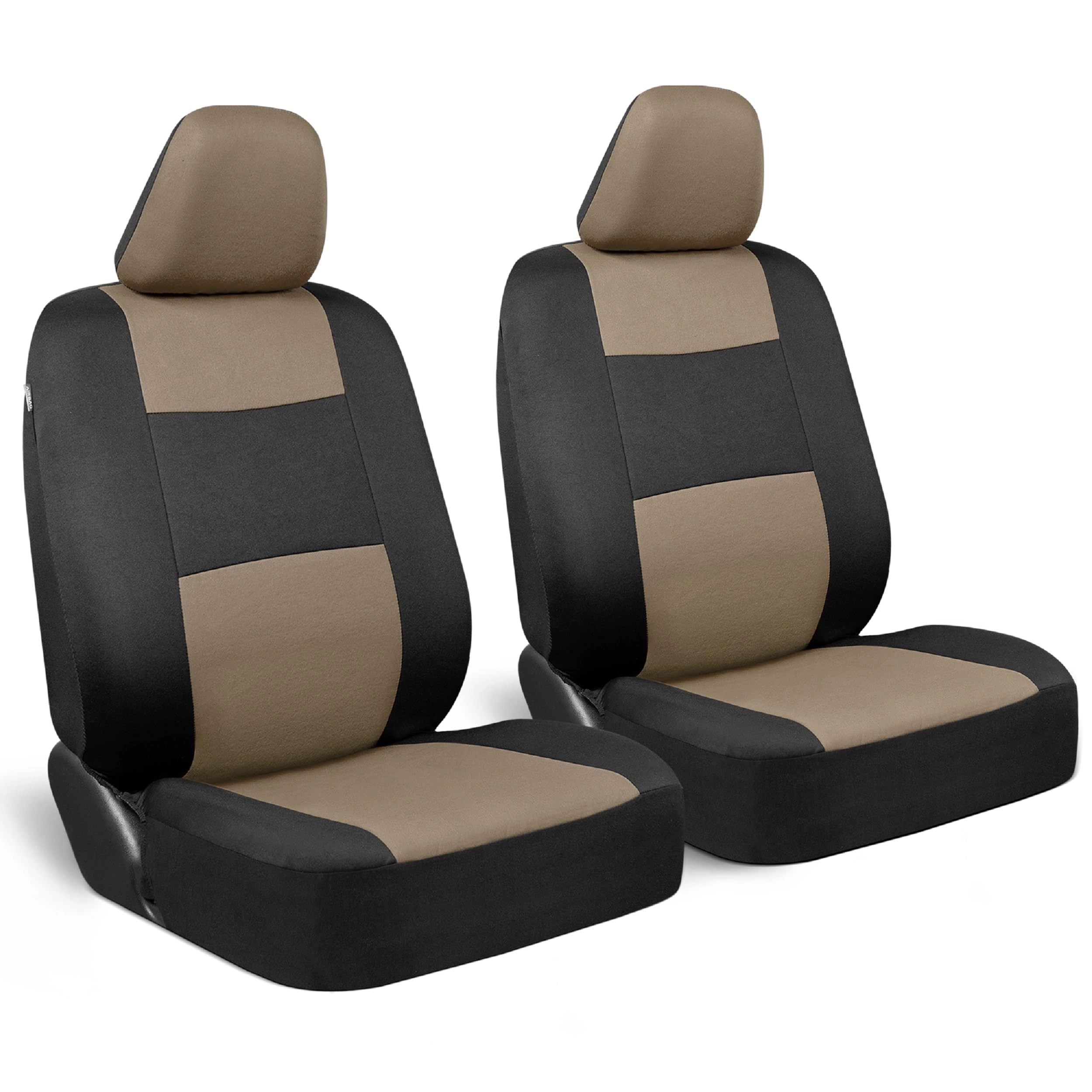 PolyPro Seat Covers - 2-Pack Front Beige/Black