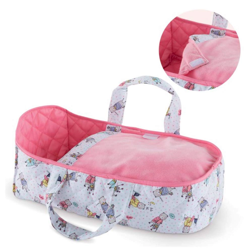 Mon Premier Poupon Baby Doll - 12-inch Carry Bed