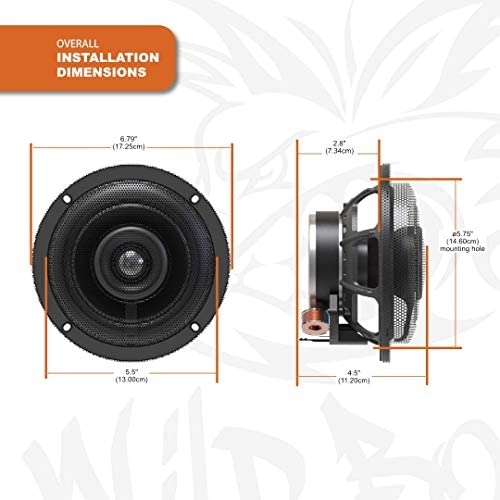 WBASG KIT.2R - 400 Watt Amplifier 6.5" Front Speaker Kit