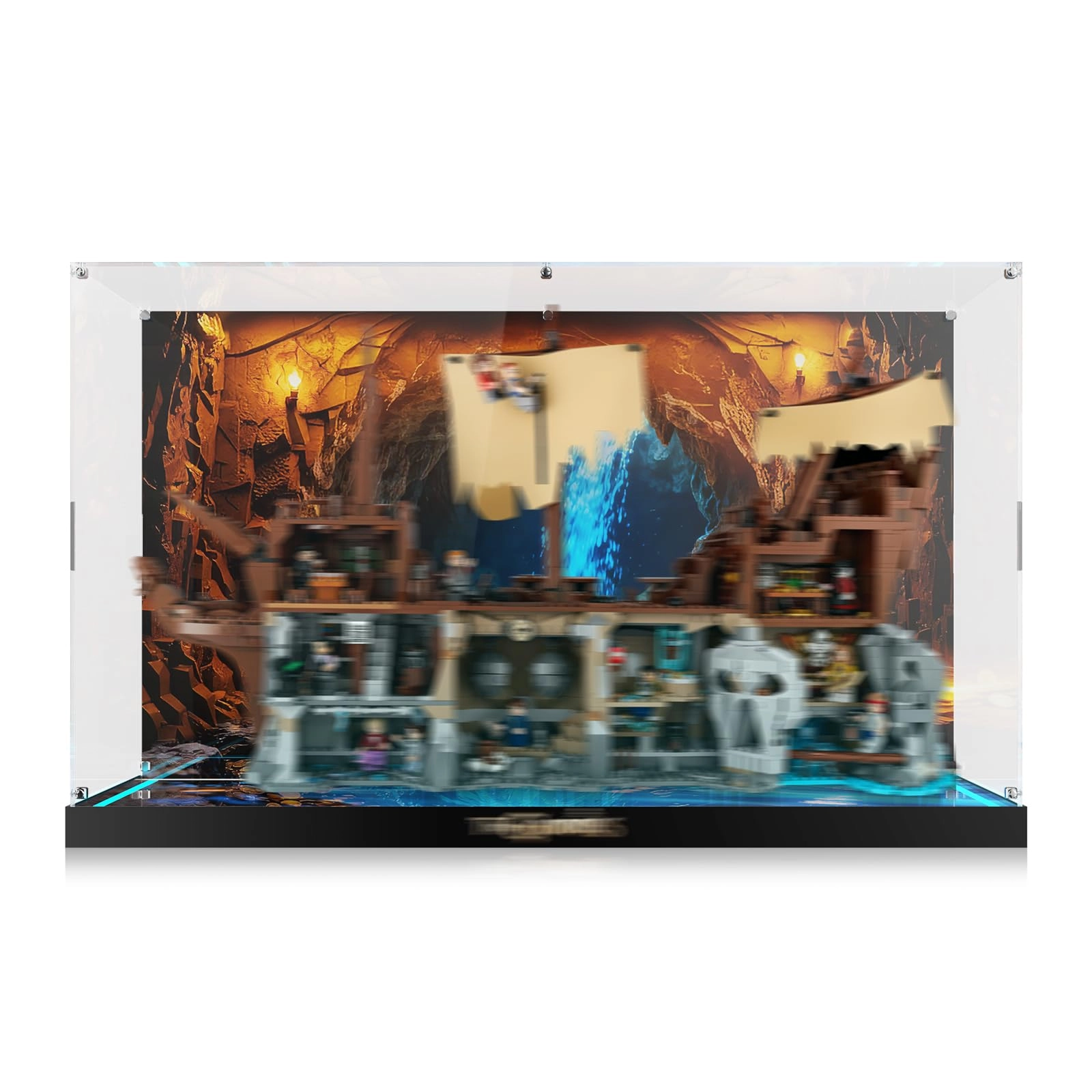 cooldac Acrylic Display Case Compatible with Lego The Goonies 21363