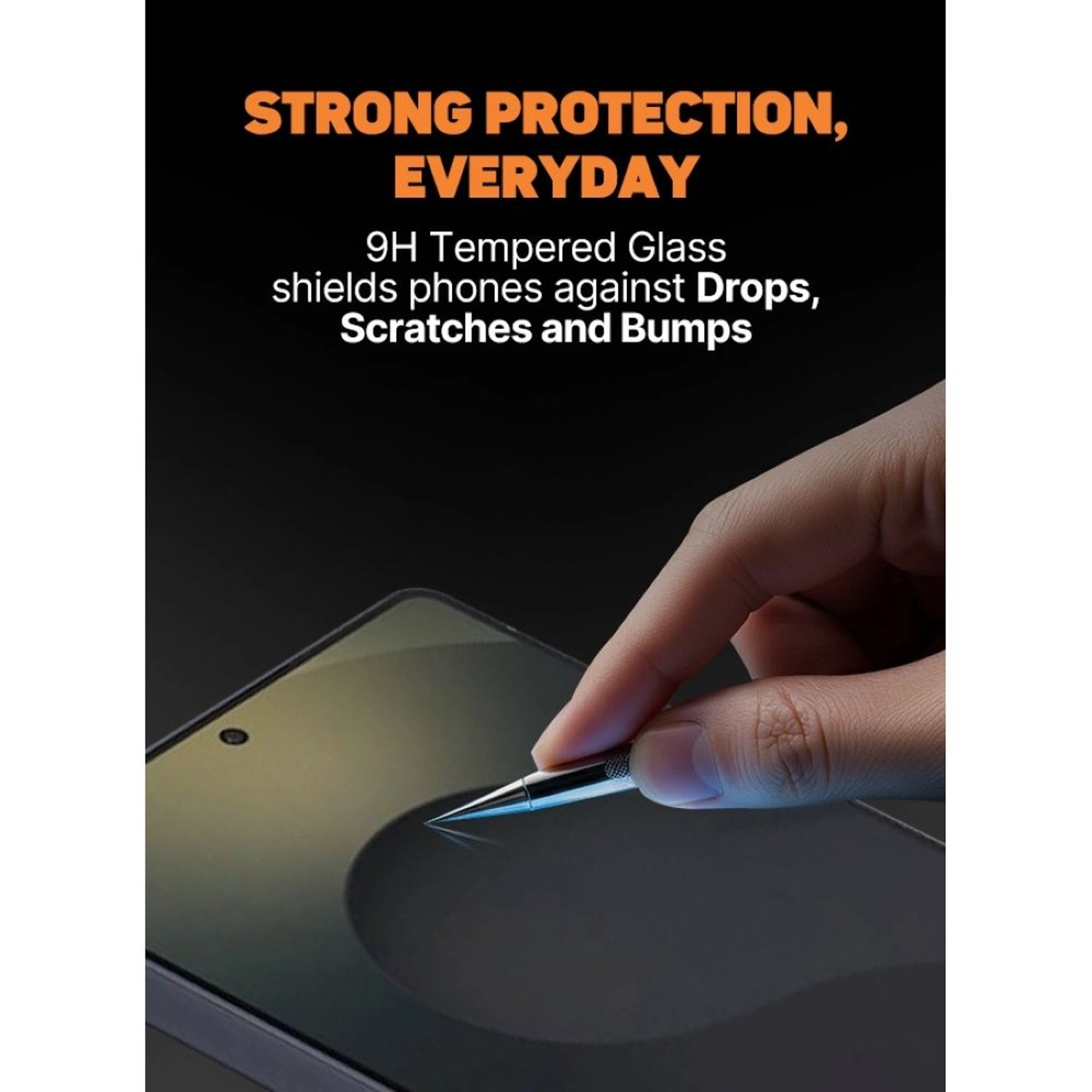 HD Clear Tempered Glass Screen Protector for Samsung Galaxy S24 Ultra