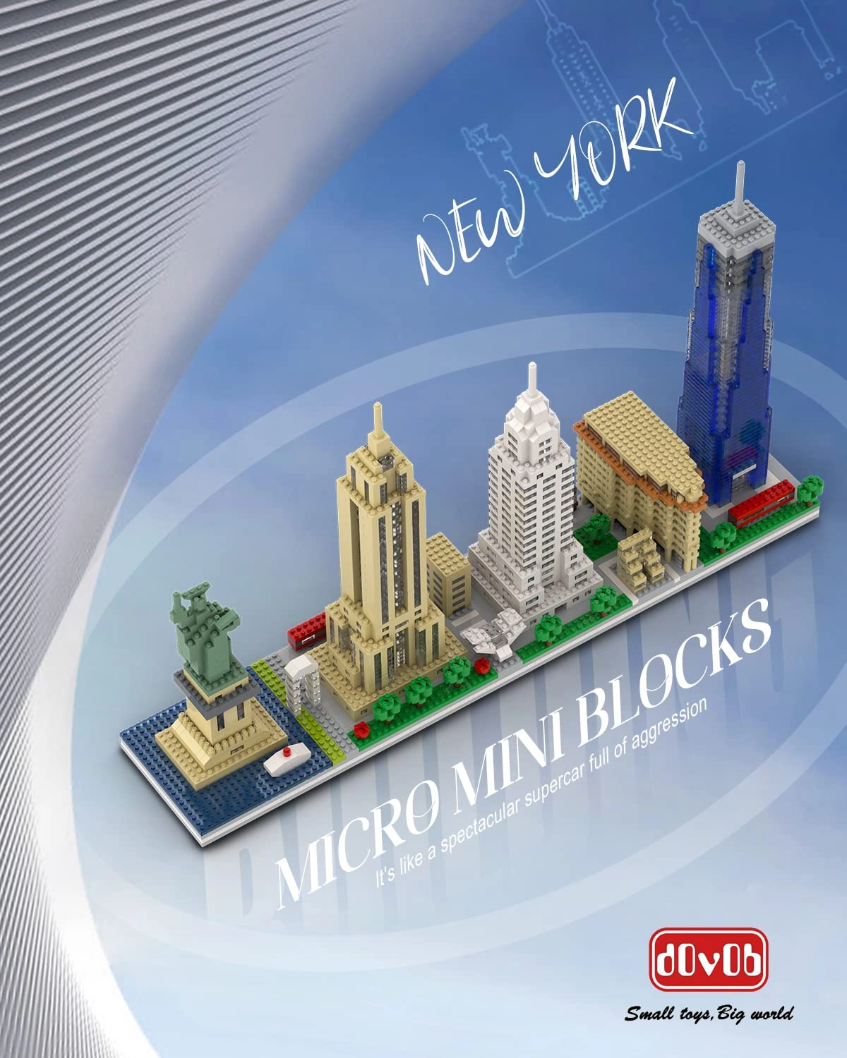 New York Skyline Micro Mini Blocks - 3048 pcs