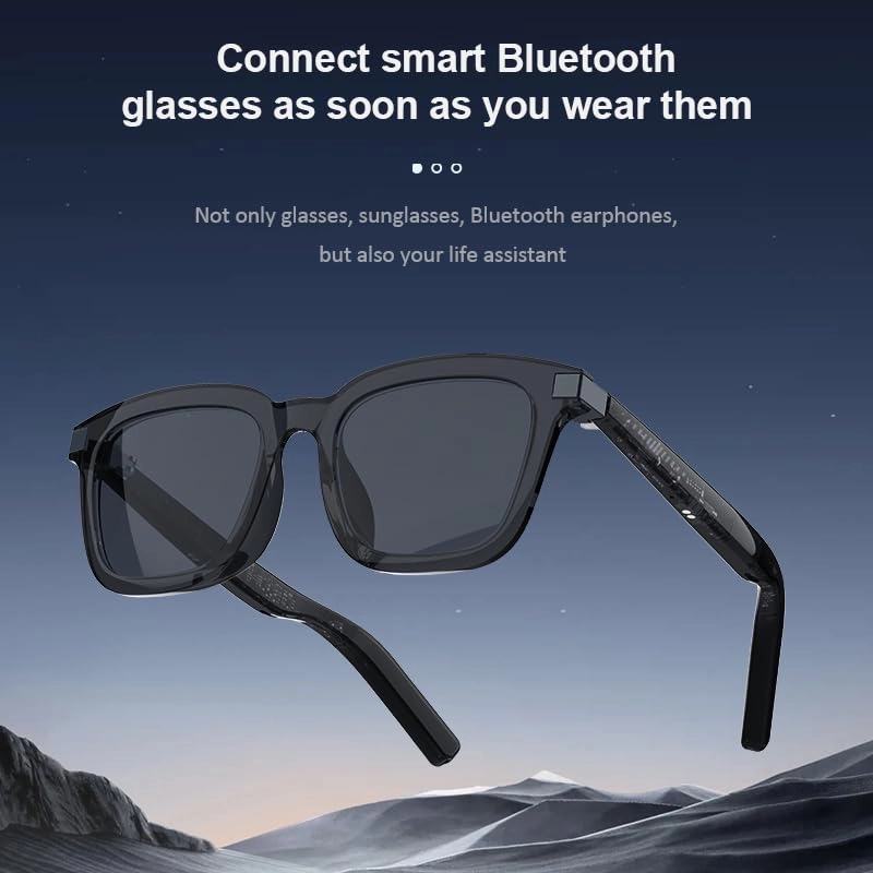 Bluetooth Audio Sunglasses - Gray Transparent