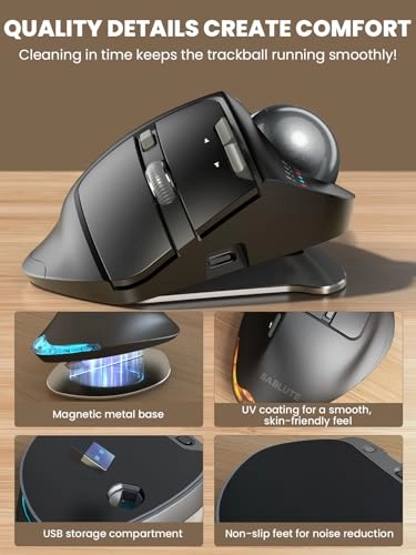 Trackball Mouse - Bluetooth USB