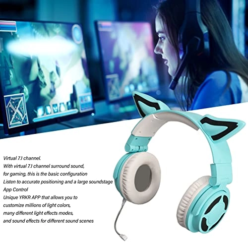 RGB Cat Ear Headphones Wireless Headset