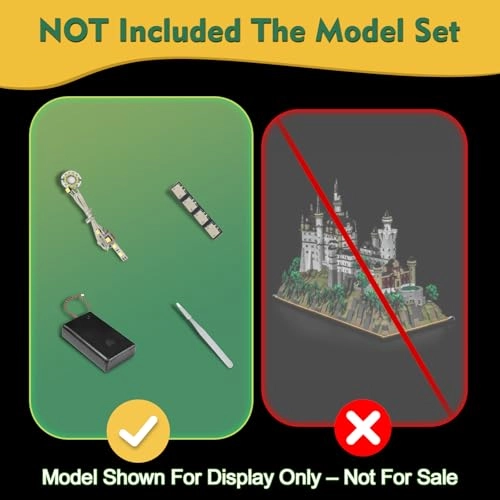 Light kit Compatible with Lego 21063 Neuschwanstein Castle Architecture - Multicolor Standard Version