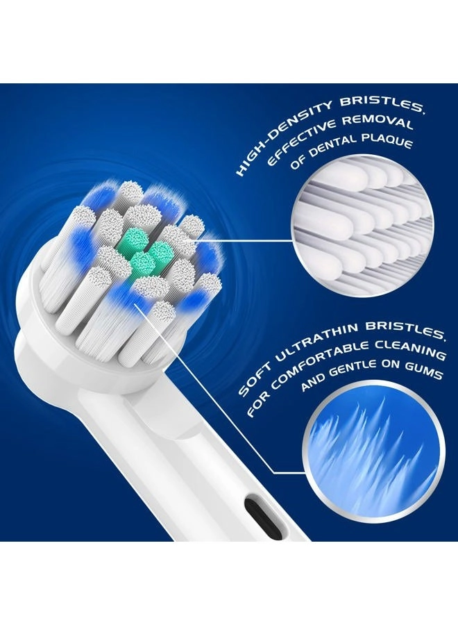 Replacement Toothbrush Heads - 4 Count Soft Ultrathin Bristles