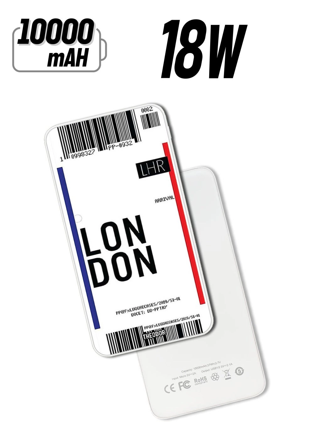 EX_PPBA306 - 10000mAh 18W Quick Charging 3.0