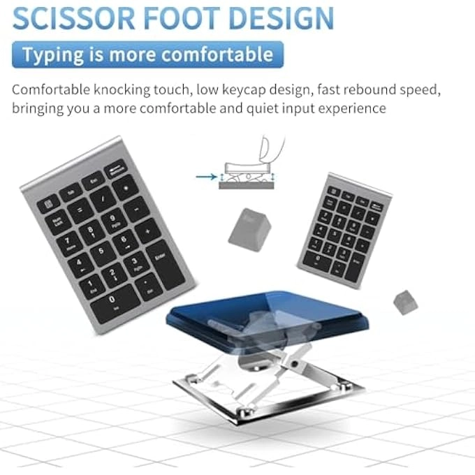 NUMERIC KEYPAD - 22 KEYS 2.4G WIRELESS USB RECEIVER