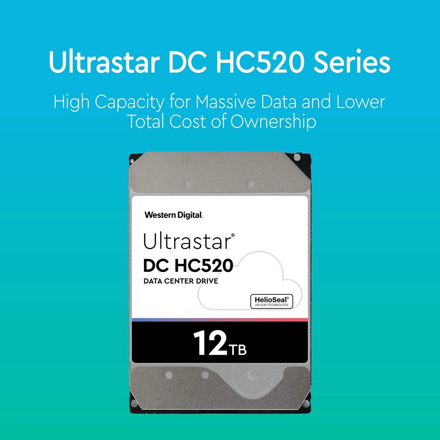 Ultrastar DC HC520 3.5" 7200rpm 256MB SATA 6Gb/s (HUH721212ALE604) - 12TB