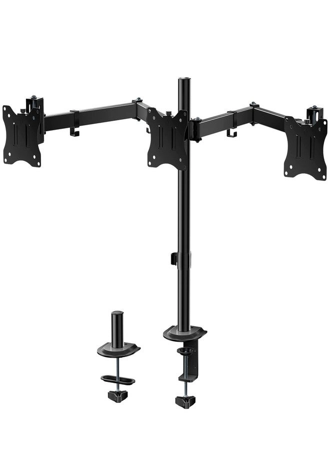 Triple LCD Monitor Desk Mount - 27 inch