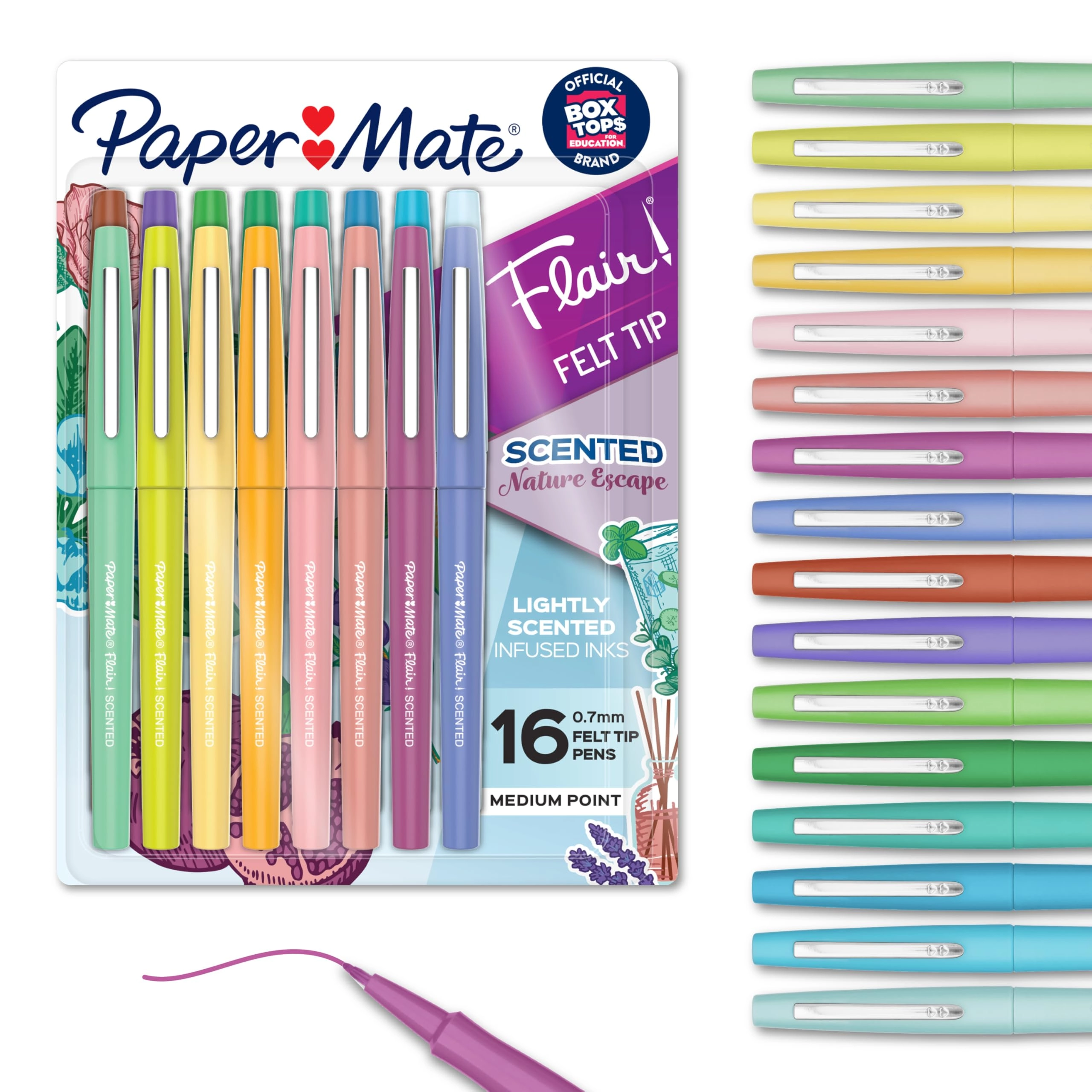 Papermate Flair - 16.0 Count Assorted 0.7 millimeters