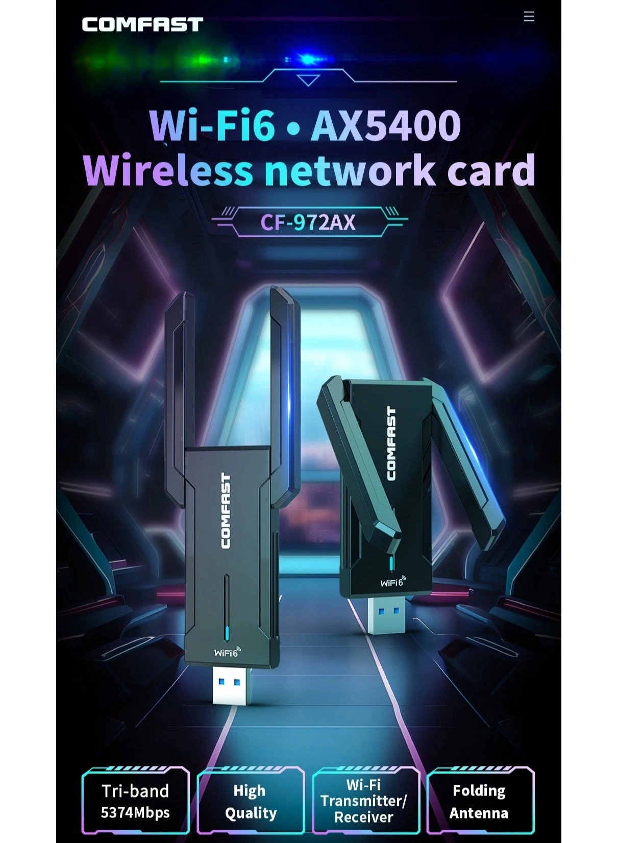 CF-972AX - 2.4GHz / 5.8GHz USB 3.0 Wireless