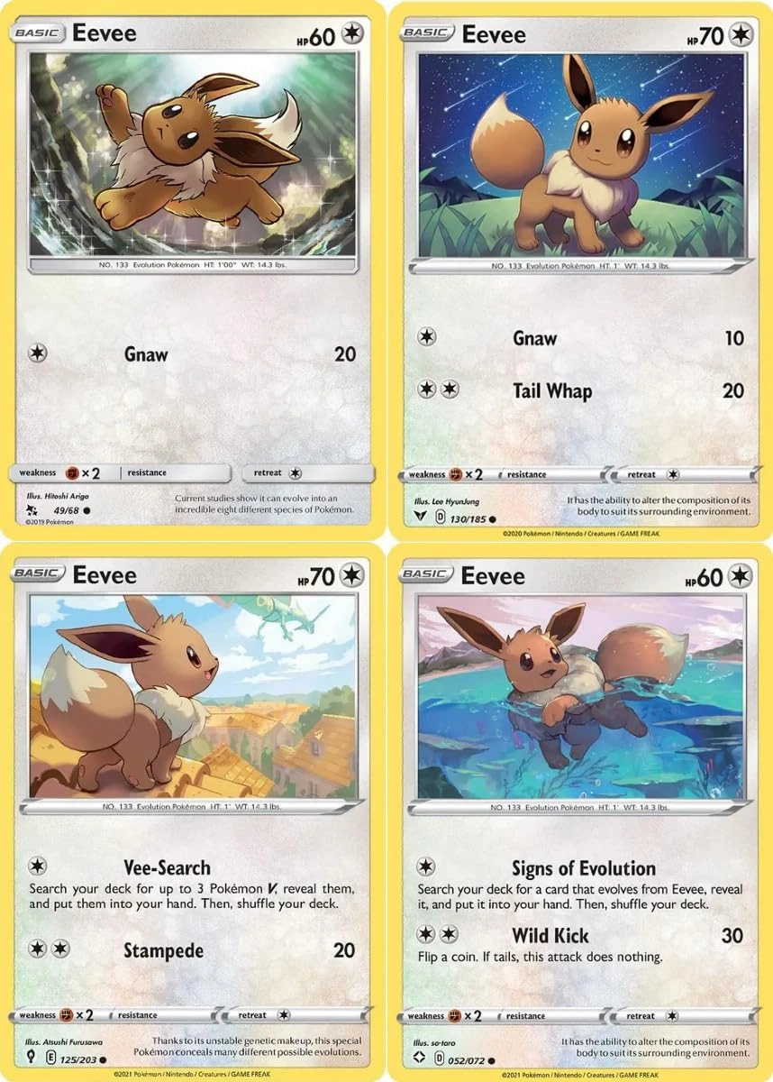 Pokémon Eevee - 4pcs
