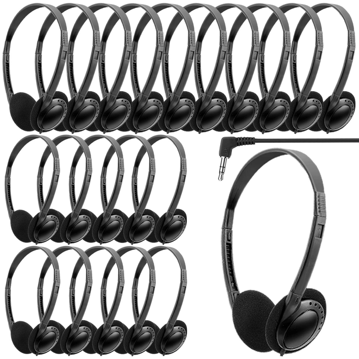 Wensdo HY103 Wired Headphone 25 Pack