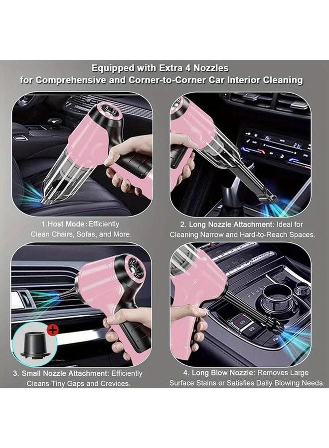 4-in-1 Wireless Handheld Vacuum Cleaner - 2000mAh
