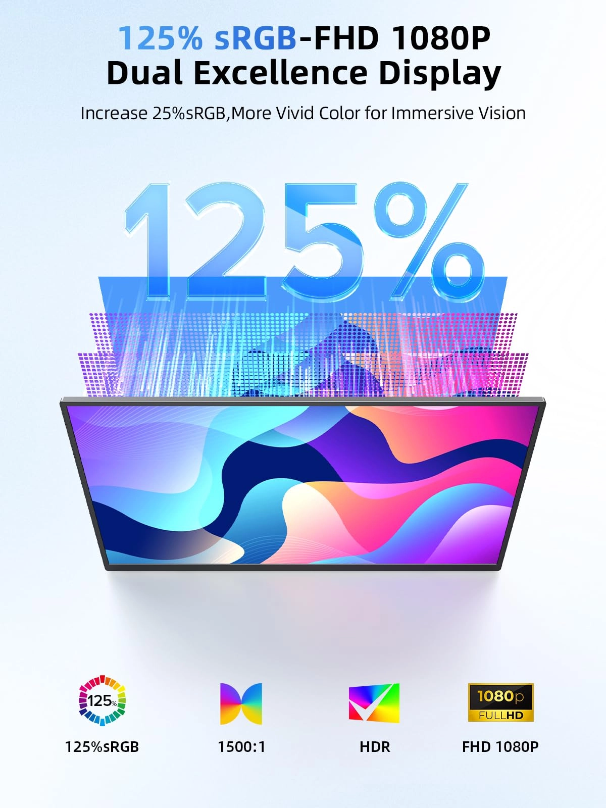 Portable Monitor Touchscreen - UPTJ14 15.6 Inch 1920x1080