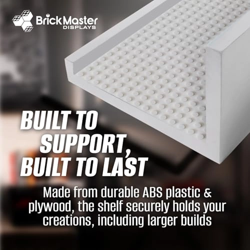 Building Brick Display Shelves - Wood Plastic