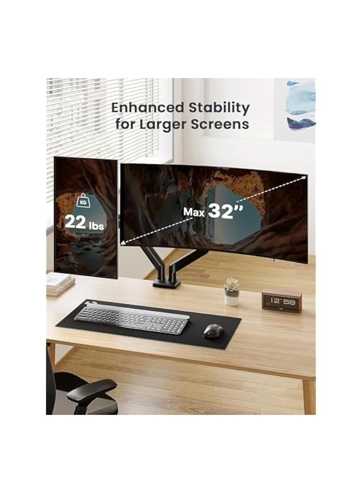 Dual Monitor Mount - 2 Monitors 32 inches 75mm or 100mm