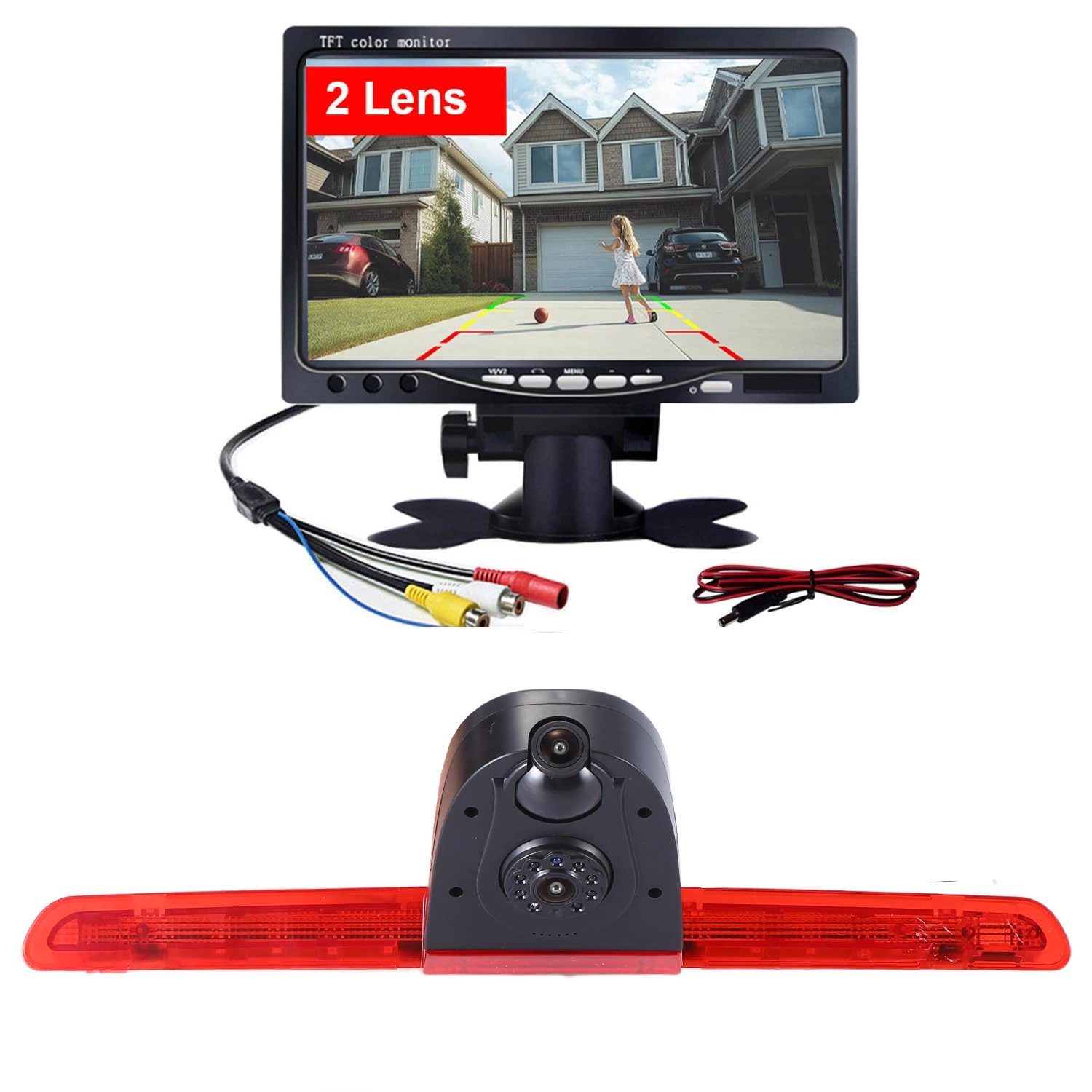 HD IP68 Rear View Camera - Night vision 1280x 720 pixels + 7'' Monitor